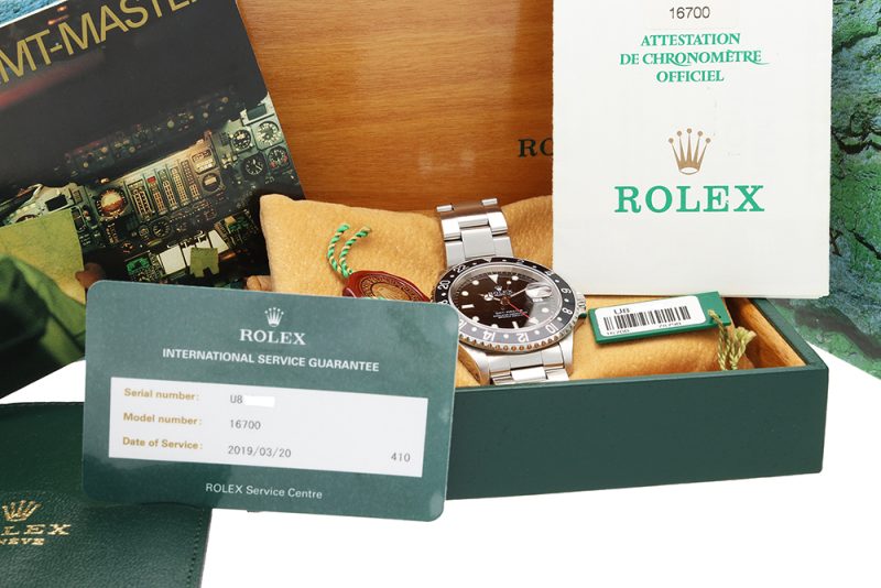 1998 Rolex GMT-Master 16700 Scatole Garanzia e RSC - immagine 16