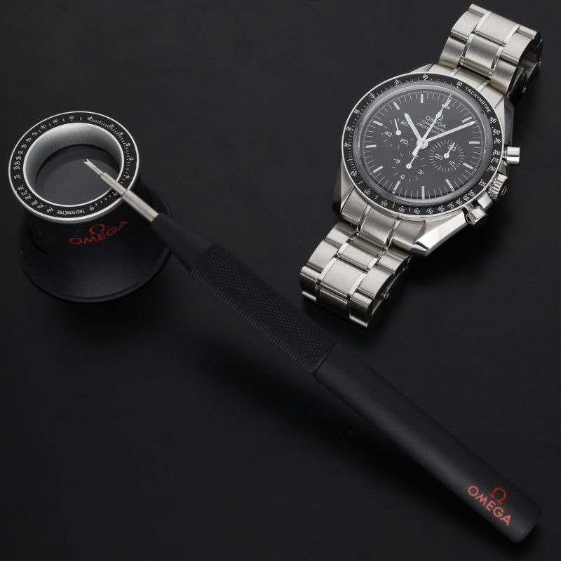 2020 Omega Speedmaster Professional Moonwatch Vetro Zaffiro 31130423001006 Full-Set - immagine 5