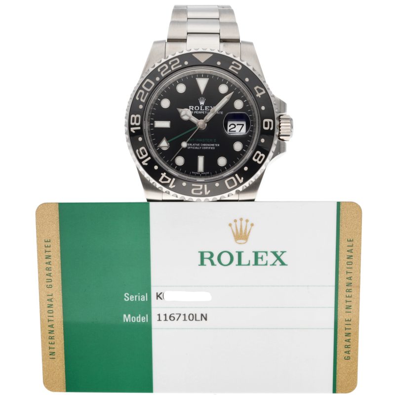 2018 Rolex GMT-Master II 116710LN Black Bezel with Card - Image 16