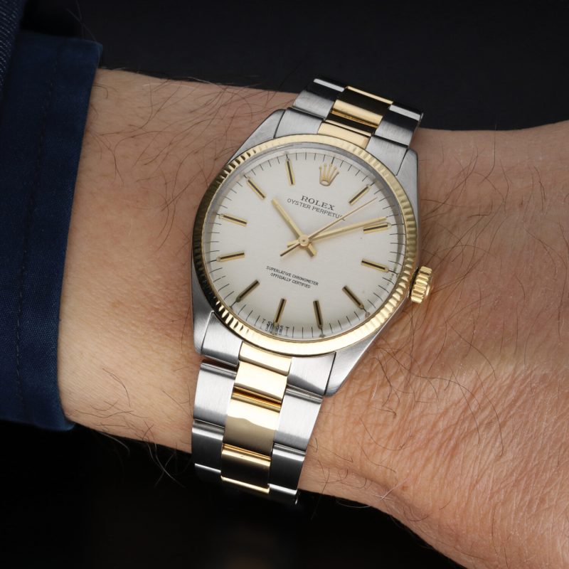 1969 ca. Vintage Rolex Two Tone Oyster Perpetual ref. 1005 - Image 4