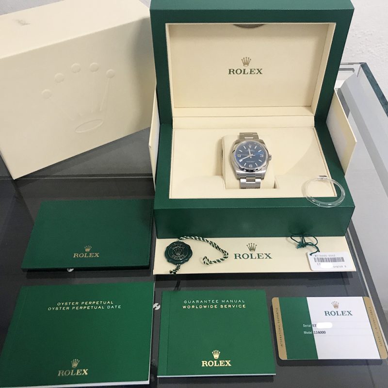 2018 Rolex Oyster Perpetual 116000 Nuovo con Pellicole - immagine 11