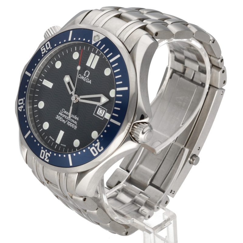 1998 Omega Seamaster 300M Quarzo 25418000  Quadrante Blu "Onde" - immagine 2