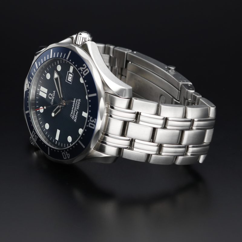 1998 Omega Seamaster 300M Quarzo 25418000  Quadrante Blu "Onde" - immagine 6