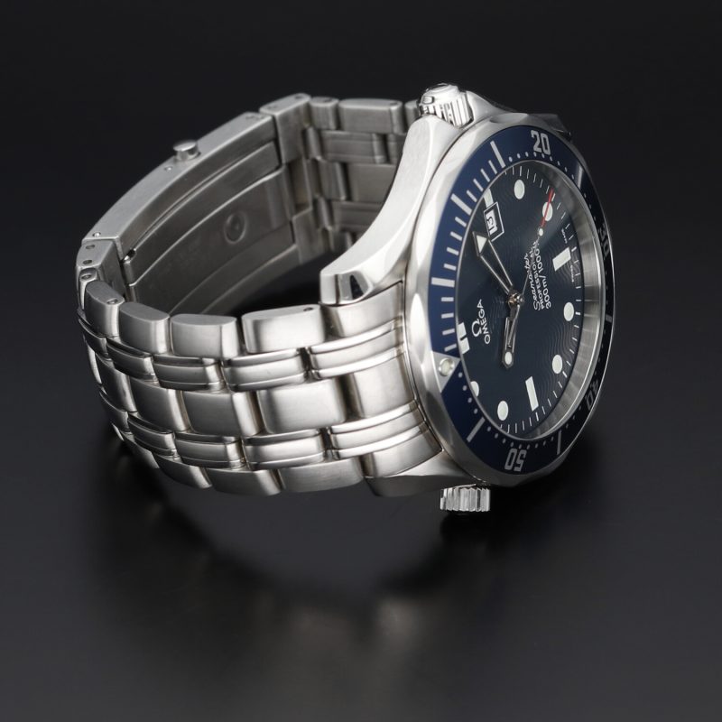 1998 Omega Seamaster 300M Quarzo 25418000  Quadrante Blu "Onde" - immagine 5