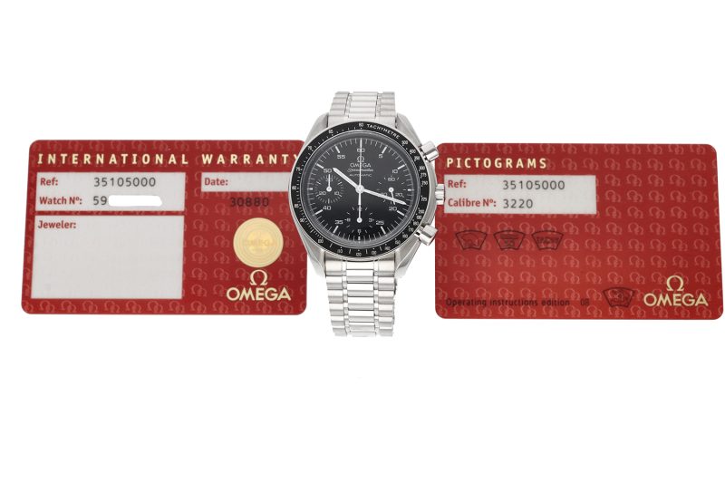 2003 ca. Omega Speedmaster Reduced Automatico 351050 con Garanzia - immagine 10