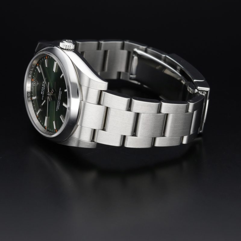 2019 Rolex Oyster Perpetual 114200 "Green Olive" Dial with Box & Card - Image 9