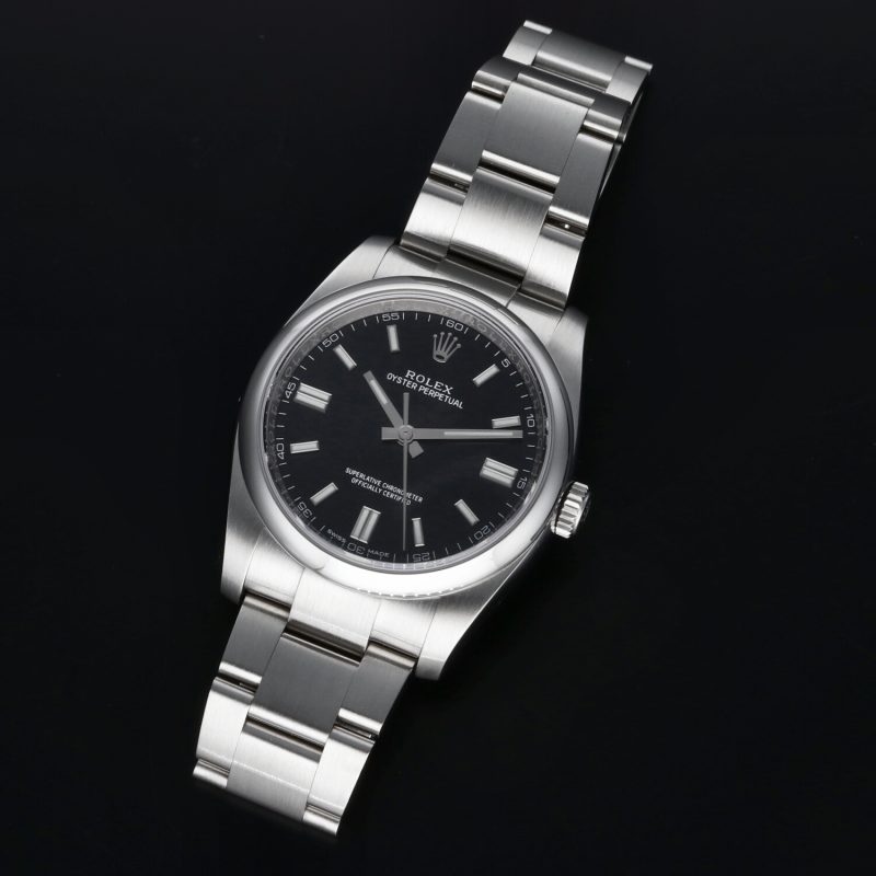 2020 Rolex Oyster Perpetual 116000 Black Dial with Box & Card - Image 10