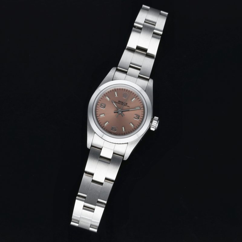 1998 Rolex Oyster Perpetual 67180 Salmon 3/6/9 Dial with Box & Papers - Image 11