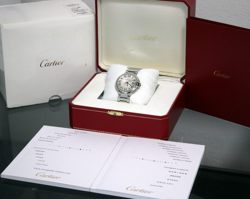 2014 Cartier Ballon Bleu De Cartier Automatic 36mm ref. W6920046 with Box & Papers - Image 11