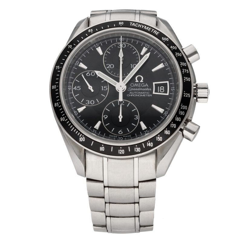 2009 Omega Speedmaster Date Chronometer Automatico 3210.50.00 Acciaio 40mm con Scatola & Garanzia - immagine 3