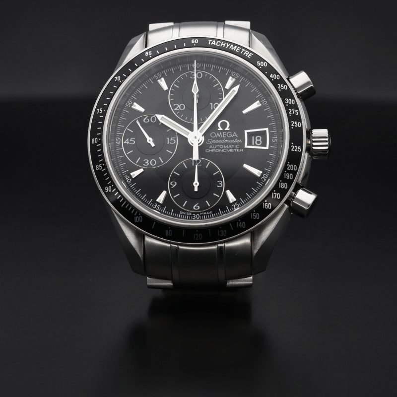 2009 Omega Speedmaster Date Chronometer Automatico 3210.50.00 Acciaio 40mm con Scatola & Garanzia - immagine 4