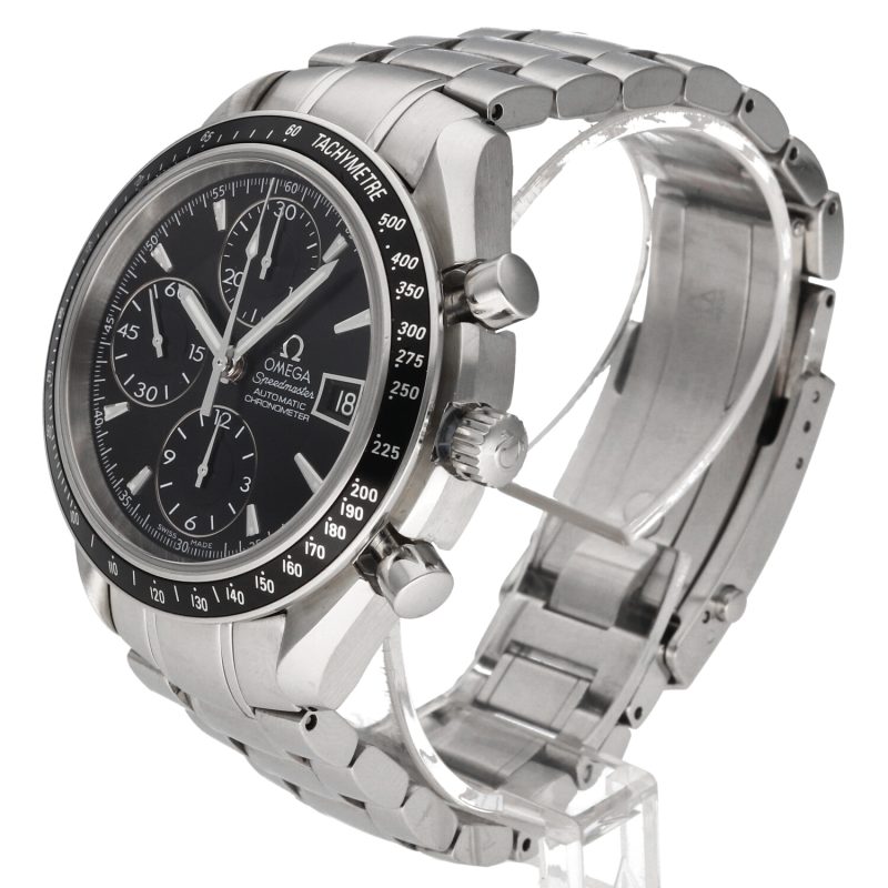 2009 Omega Speedmaster Date Chronometer Automatico 3210.50.00 Acciaio 40mm con Scatola & Garanzia - immagine 2