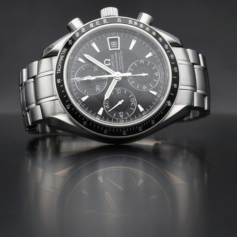 2009 Omega Speedmaster Date Chronometer Automatico 3210.50.00 Acciaio 40mm con Scatola & Garanzia - immagine 5