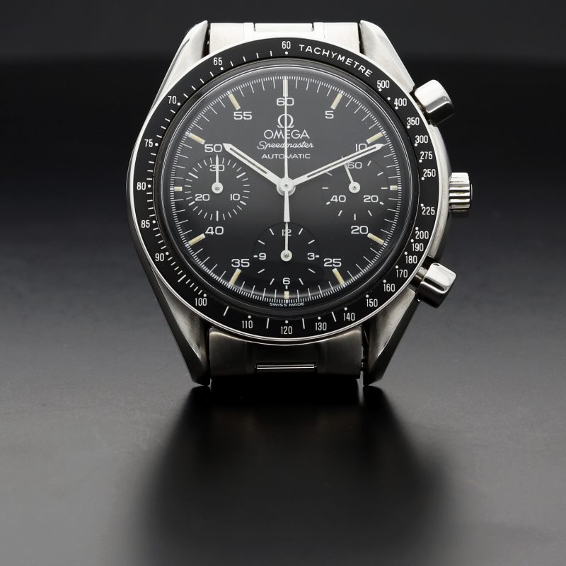 1993 Omega Speedmaster Reduced Automatico 351050 Quadrante Patina Trizio con Scatola e Garanzia - immagine 4