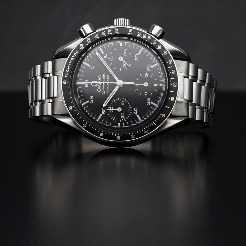 1993 Omega Speedmaster Reduced Automatico 351050 Quadrante Patina Trizio con Scatola e Garanzia - immagine 5