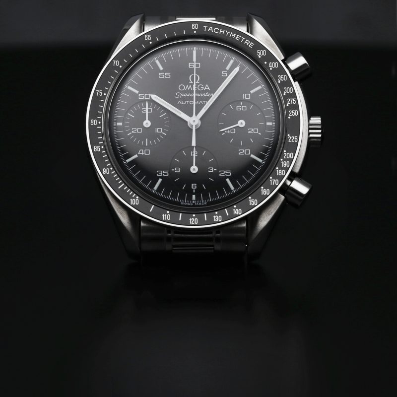 1998 Omega Speedmaster Automatico Reduced ref. 35105000 Acciaio 39mm. Mai Indossato! Con Scatola e Garanzia Originale - immagine 8