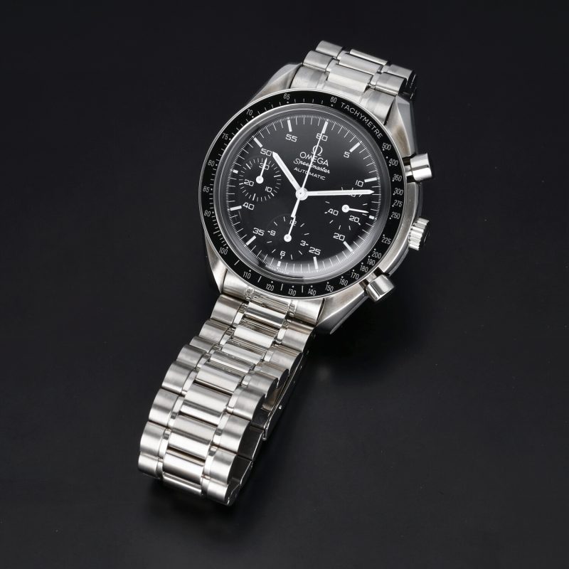 1998 Omega Speedmaster Automatico Reduced ref. 35105000 Acciaio 39mm. Mai Indossato! Con Scatola e Garanzia Originale - immagine 10