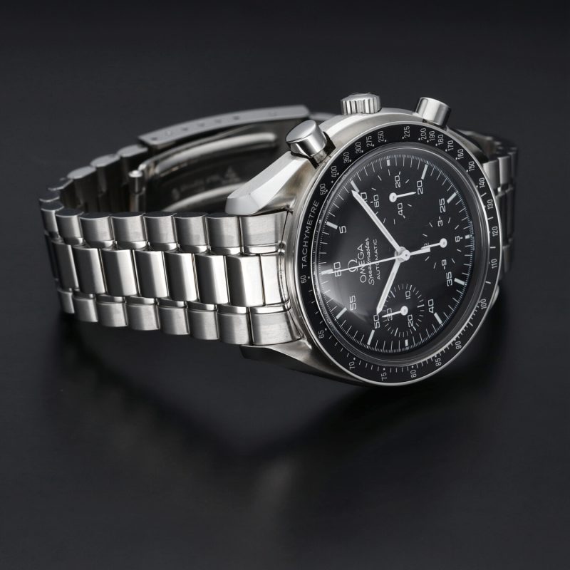 1998 Omega Speedmaster Automatico Reduced ref. 35105000 Acciaio 39mm. Mai Indossato! Con Scatola e Garanzia Originale - immagine 6