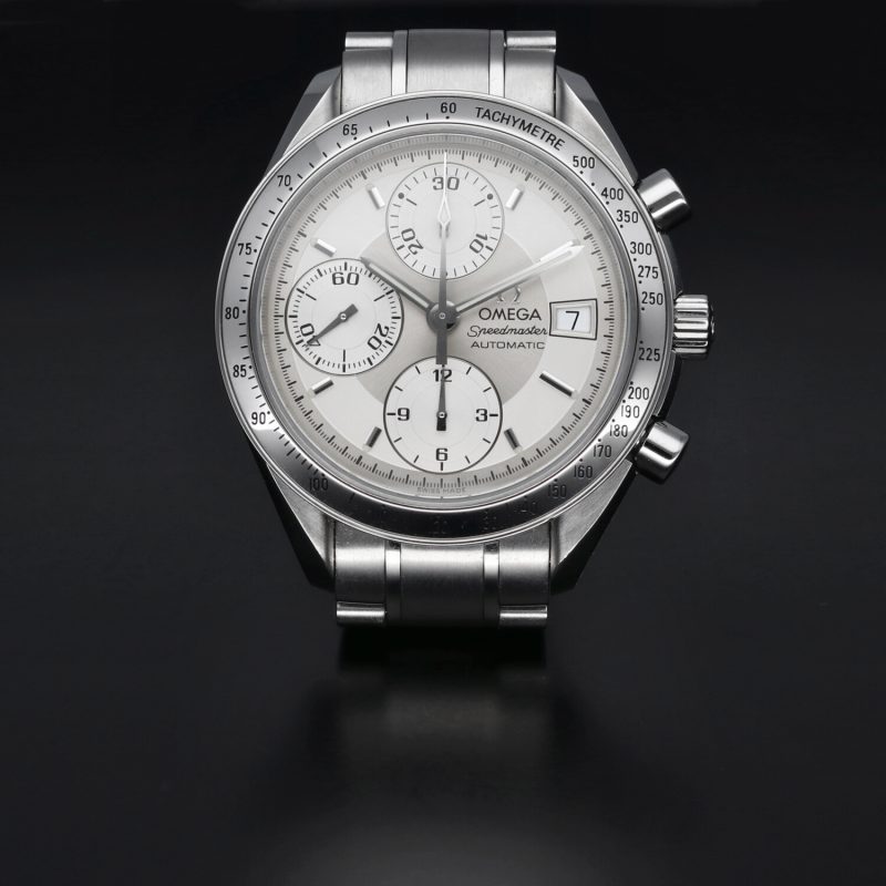 1998 Omega Speedmaster Reduced Automatic Date ref. 35105000 Stainless Steel 39mm with Box. Serviced! - Image 4