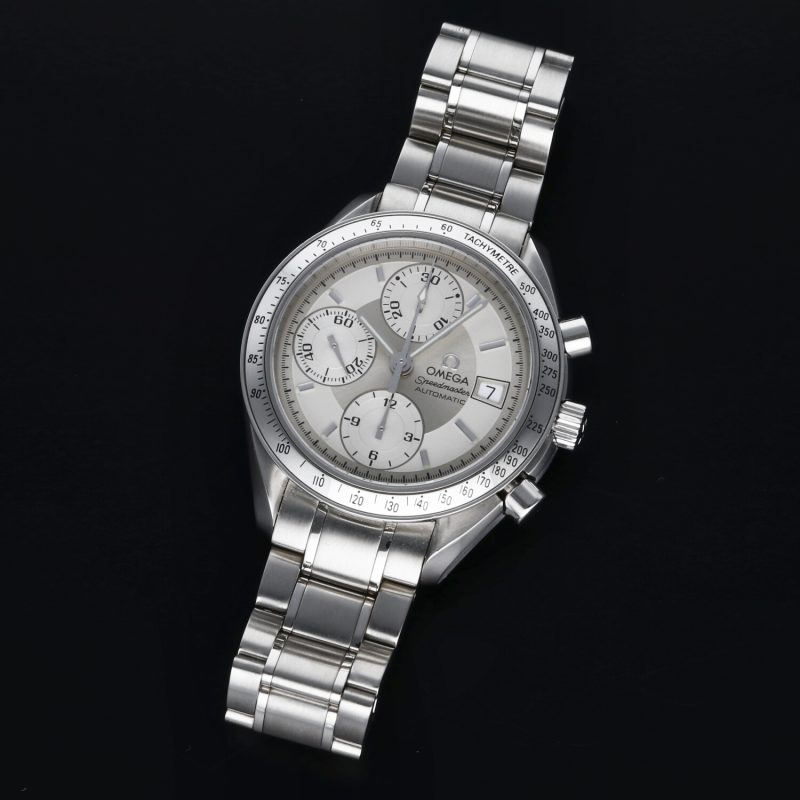 1998 Omega Speedmaster Reduced Automatic Date ref. 35105000 Stainless Steel 39mm with Box. Serviced! - Image 11