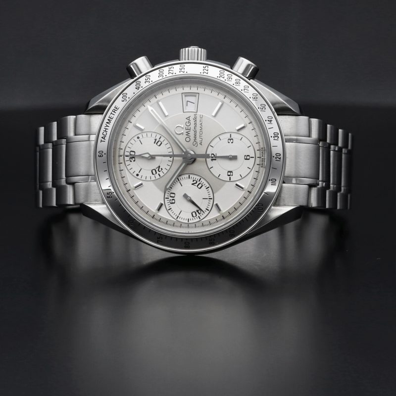 1998 Omega Speedmaster Reduced Automatic Date ref. 35105000 Stainless Steel 39mm with Box. Serviced! - Image 5