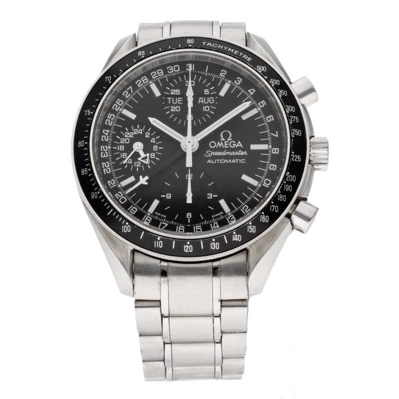 1998 Omega Speedmaster Day Date Automatico ref. 3520500 mai Lucidato con Scatola e Garanzia Originale - immagine 3