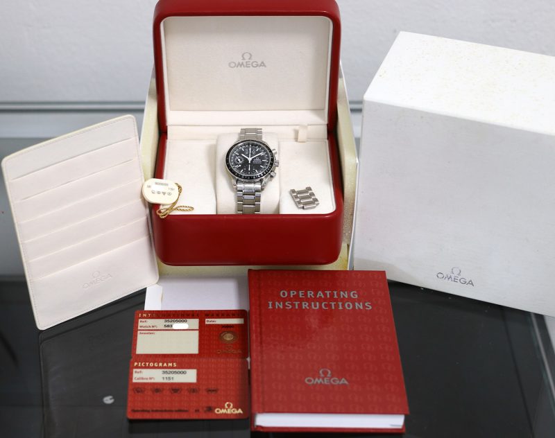 1998 Omega Speedmaster Day Date Automatico ref. 3520500 mai Lucidato con Scatola e Garanzia Originale - immagine 15