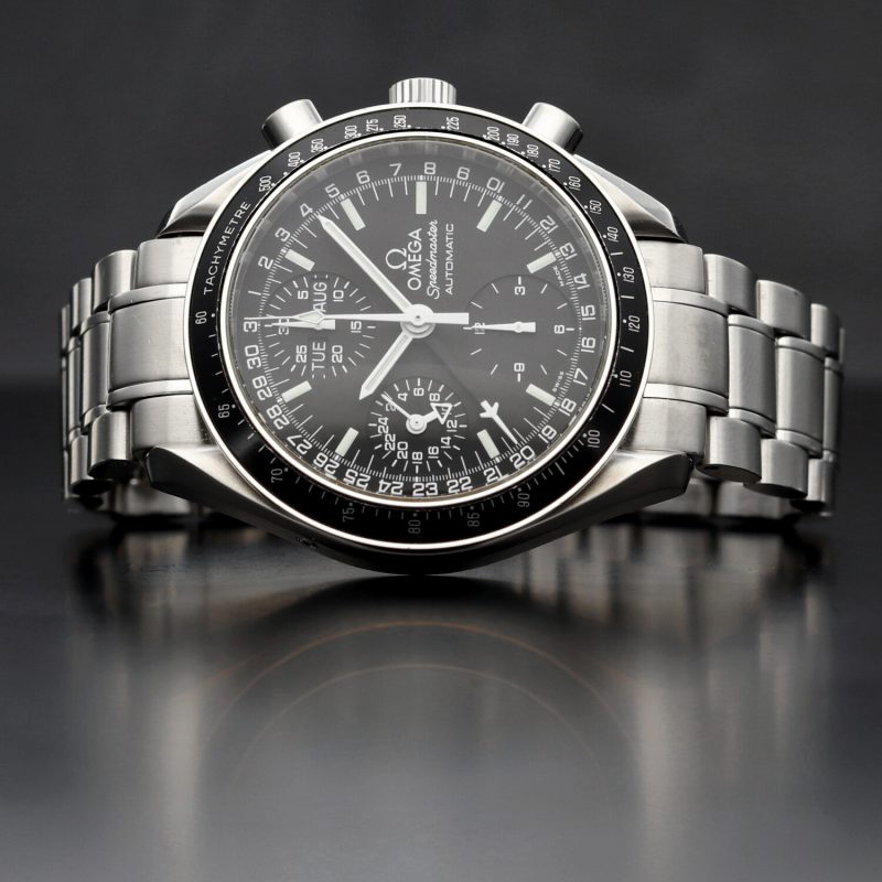 1998 Omega Speedmaster Day Date Automatico ref. 3520500 mai Lucidato con Scatola e Garanzia Originale - immagine 5