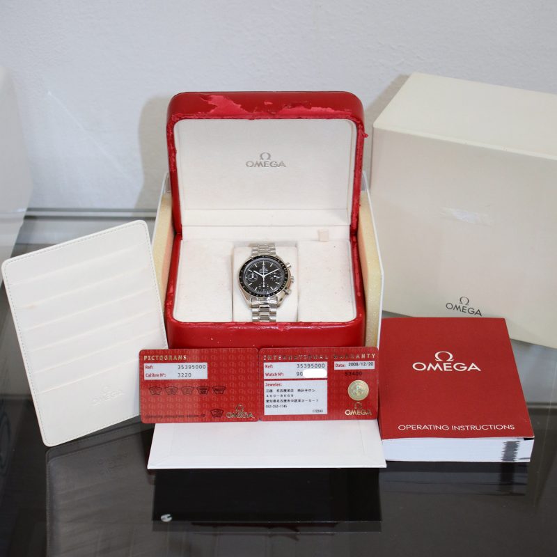 2008 Omega Speedmaster Automatico 35395000 Cristallo Zaffiro con Scatola e Garanzia - Revisione Omega - immagine 13