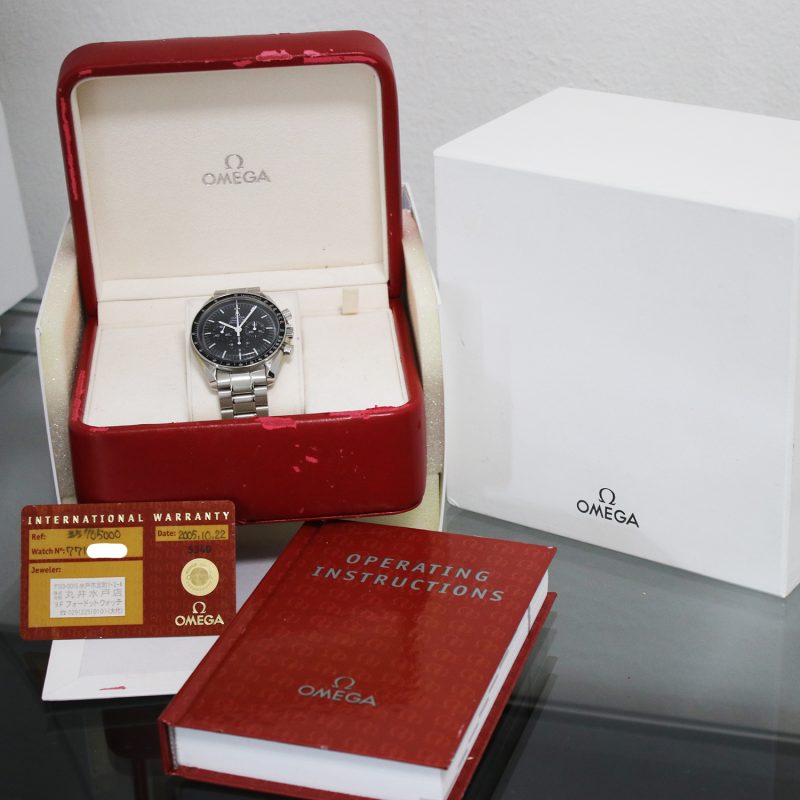 2005 Omega Speedmaster Professional Moonwatch 35705000 with Box & Card Omega Serviced - Image 16