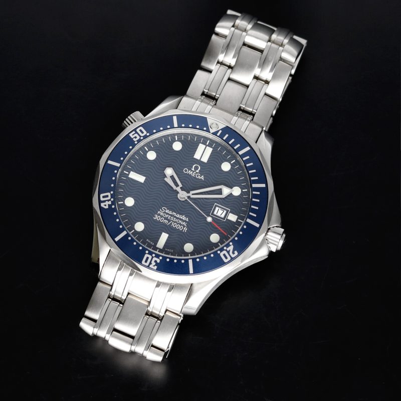 1998 Omega Seamaster 300M Quarzo 254180  Quadrante Blu "Onde" - immagine 8