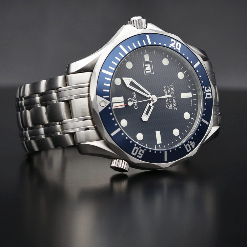 1998 Omega Seamaster 300M Quarzo 254180  Quadrante Blu "Onde" - immagine 6