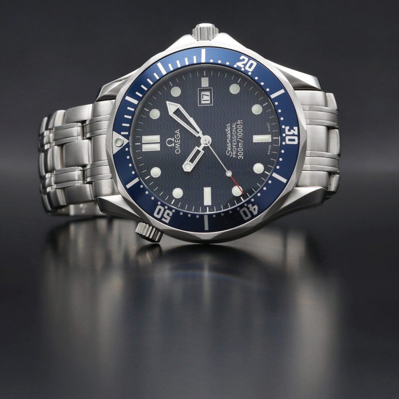 1998 Omega Seamaster 300M Quarzo 254180  Quadrante Blu "Onde" - immagine 5