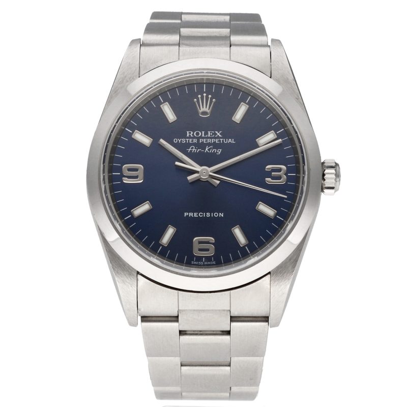 2001 Rolex Air-King Precision 14000M Quadrante Blu - Revisionato - immagine 2