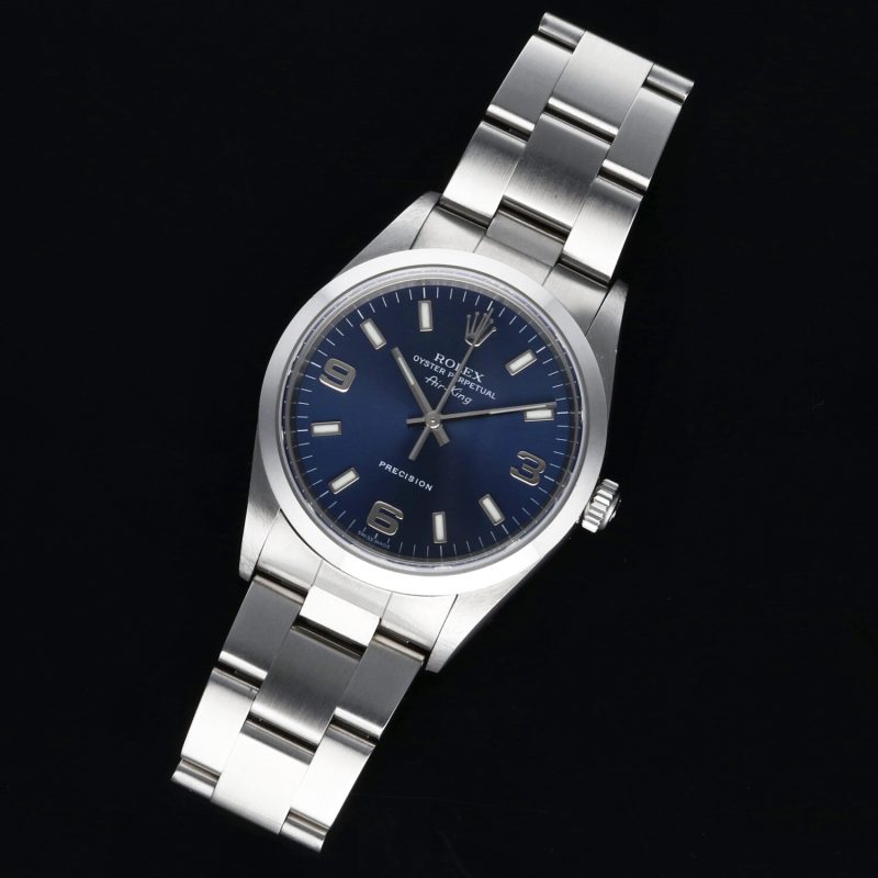 2001 Rolex Air-King Precision 14000M Quadrante Blu - Revisionato - immagine 10