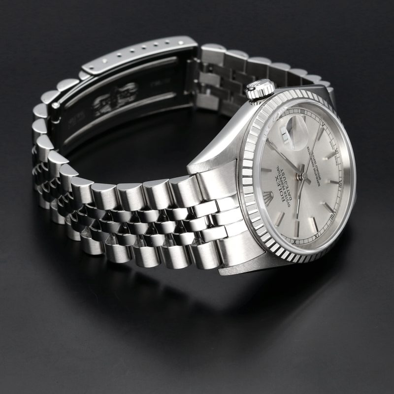 2001 Rolex Datejust 16220 Quadrante Argento con Scatola e Garanzia - immagine 9