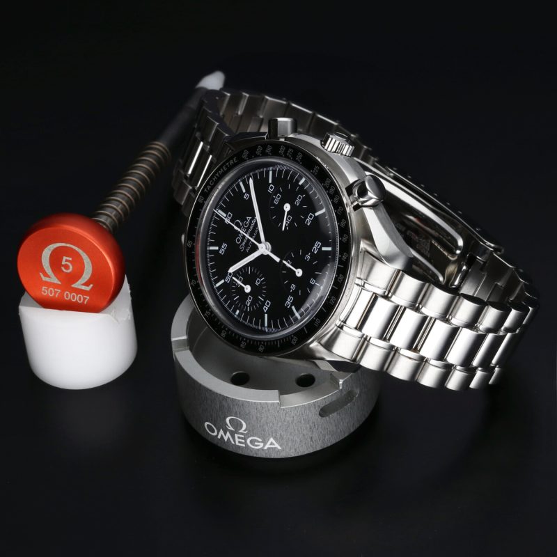 2006 Omega Speedmaster Reduced 35105000 Acciaio Automatico 39mm con Scatola & Garanzia - immagine 4