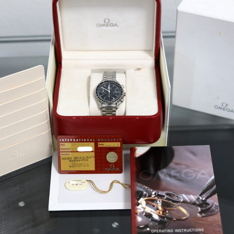 2006 Omega Speedmaster Reduced 35105000 Acciaio Automatico 39mm con Scatola & Garanzia - immagine 16