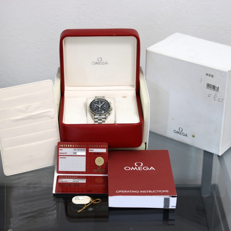 2010 Omega Speedmaster Reduced 35105000 Automatic Stainless Steel 39mm with Box & Cards - Image 16