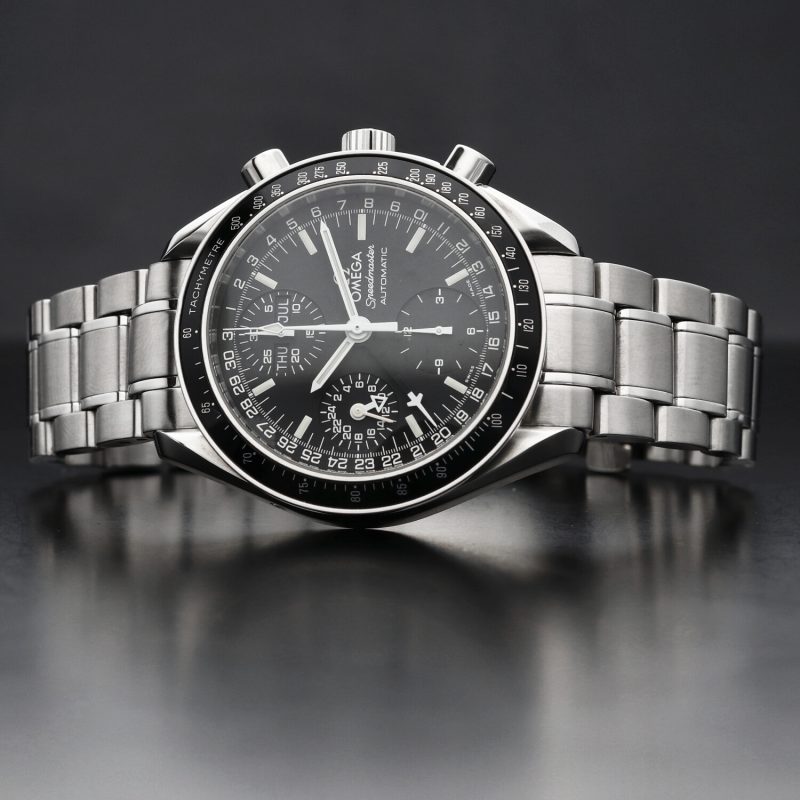 1998 ca. Omega Speedmaster Day Date  Automatico ref. 35205000 Acciaio 39mm con Scatola e Garanzia Originale - immagine 12