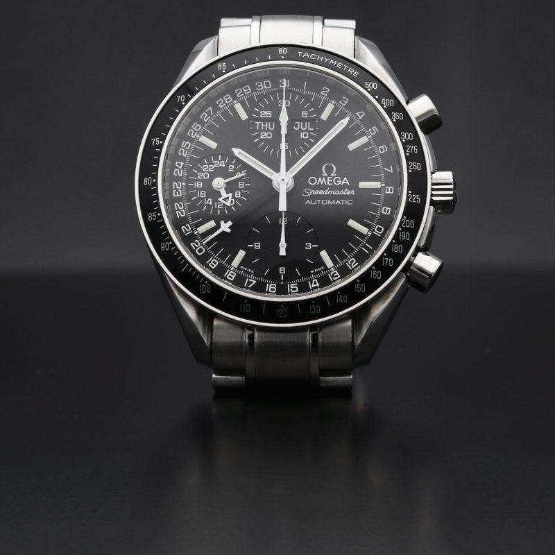 1998 ca. Omega Speedmaster Day Date  Automatico ref. 35205000 Acciaio 39mm con Scatola e Garanzia Originale - immagine 11