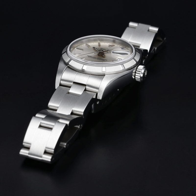 2001 Rolex Ladies Oyster Perpetual Date 79190 SS 26mm Silver Stick Dial with Box & Papers - Image 10