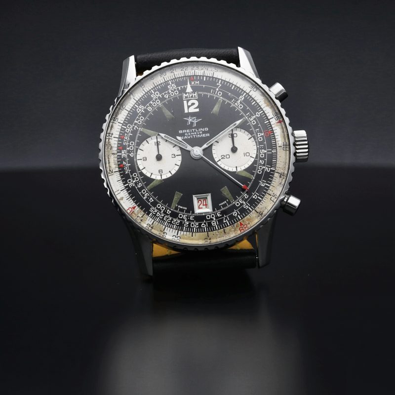 ca. 1960 Vintage Breitling Old Navitimer ref. 861 Manual Winding Stainless Steel 41mm. Very Rare Panda Dial with 2 Sub-dials only. Serviced! - Image 4