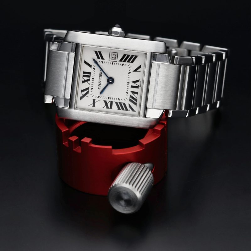 2000 Tank Francaise Ladies Mid Size W51011Q3 Stainless Steel Quartz 25x30mm White Dial with Box & Papers - Image 4