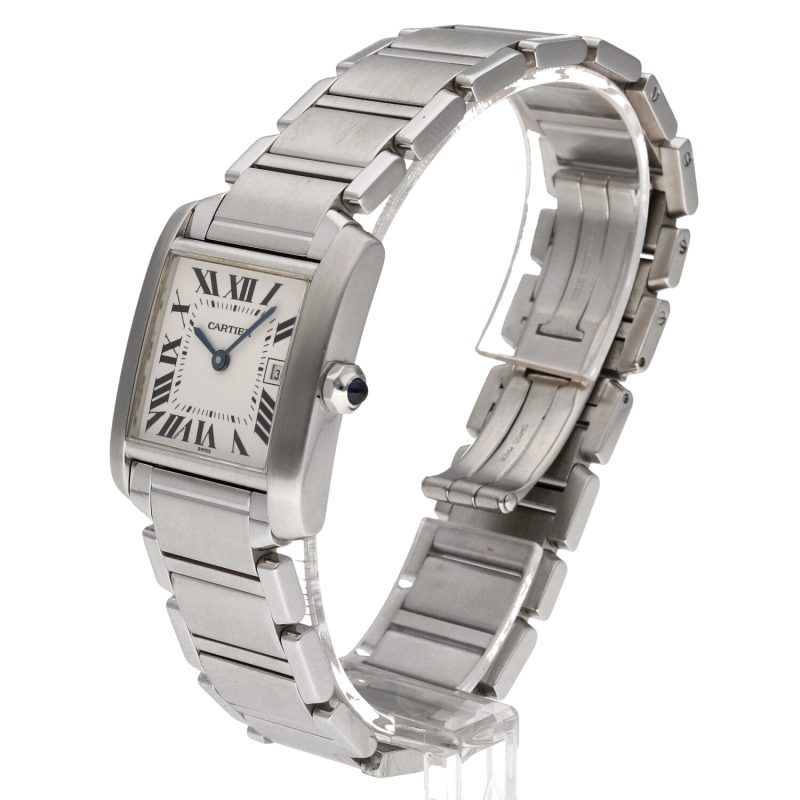 2000 Tank Francaise Ladies Mid Size W51011Q3 Stainless Steel Quartz 25x30mm White Dial with Box & Papers - Image 2