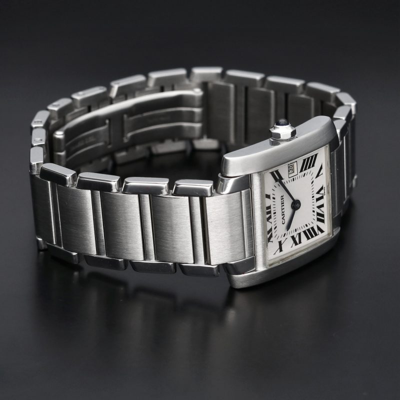 2000 Tank Francaise Ladies Mid Size W51011Q3 Stainless Steel Quartz 25x30mm White Dial with Box & Papers - Image 13