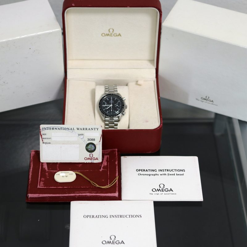 1998 Omega Speedmaster Reduced 35105000 Automatico 39mm con Scatola e Garanzia - immagine 14