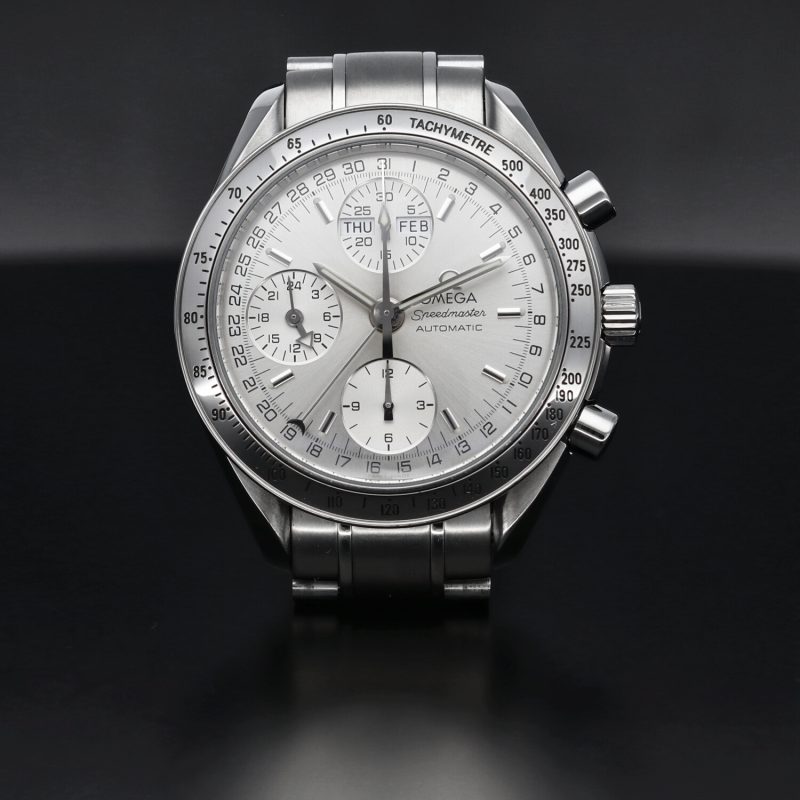 1999 Omega Speedmaster Day Date  Automatico ref. 35233000 Acciaio 39mm con Scatola e Garanzia Originale - immagine 7