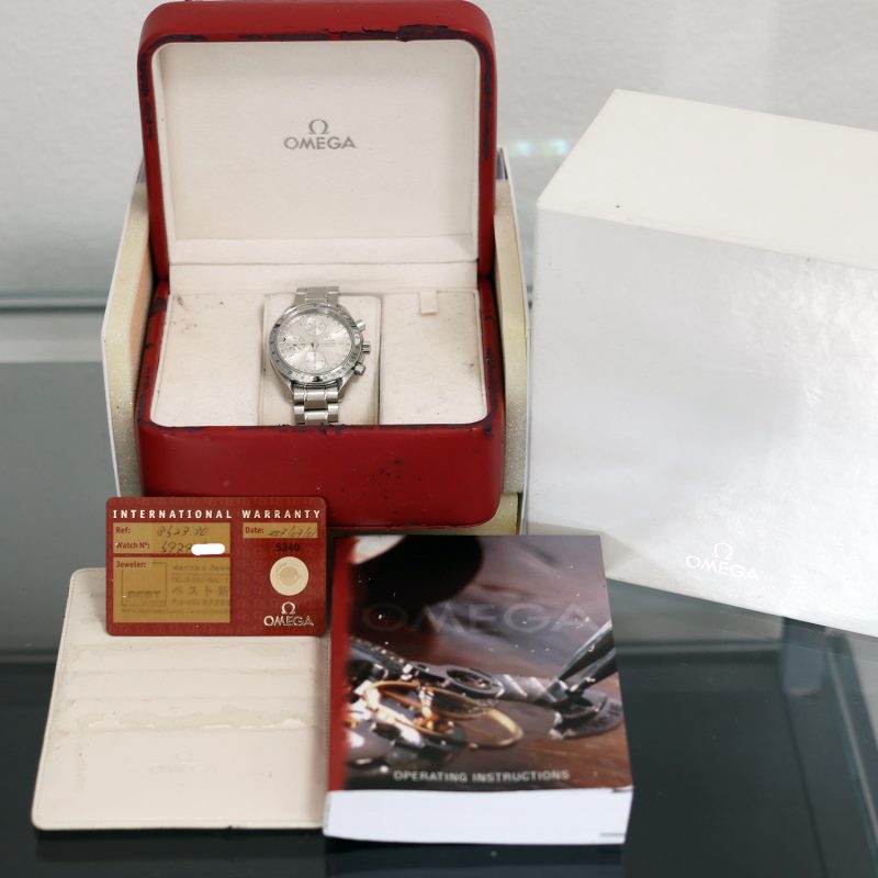 1999 Omega Speedmaster Day Date  Automatico ref. 35233000 Acciaio 39mm con Scatola e Garanzia Originale - immagine 14