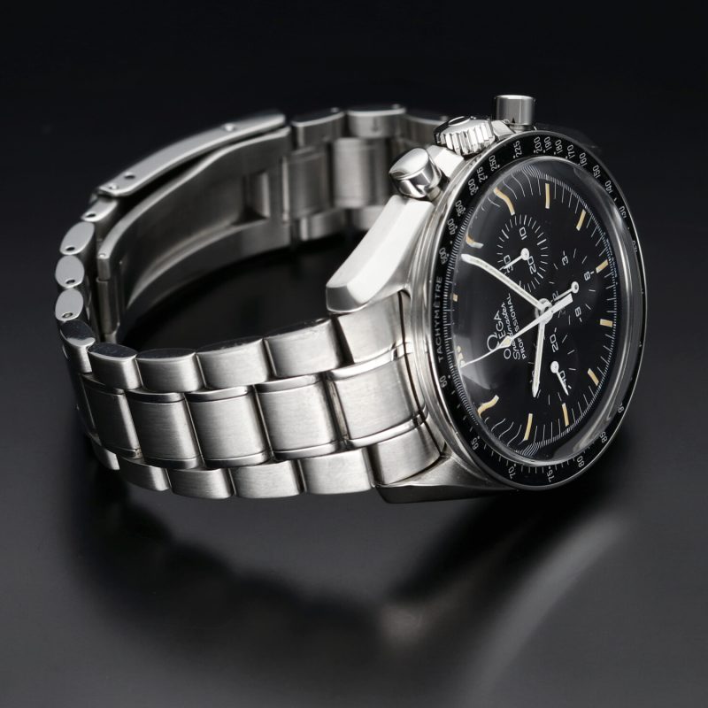 1997 Omega Speedmaster Professional Moonwatch 35705000 BLK Tritium Dial with Warm Creamy Markers Box & Card - Image 11